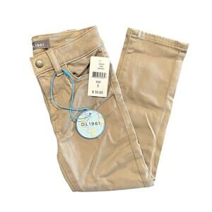 NWT DL1961 Brady Slim Jeans, Sandbox/Tan, Girls Size 5
